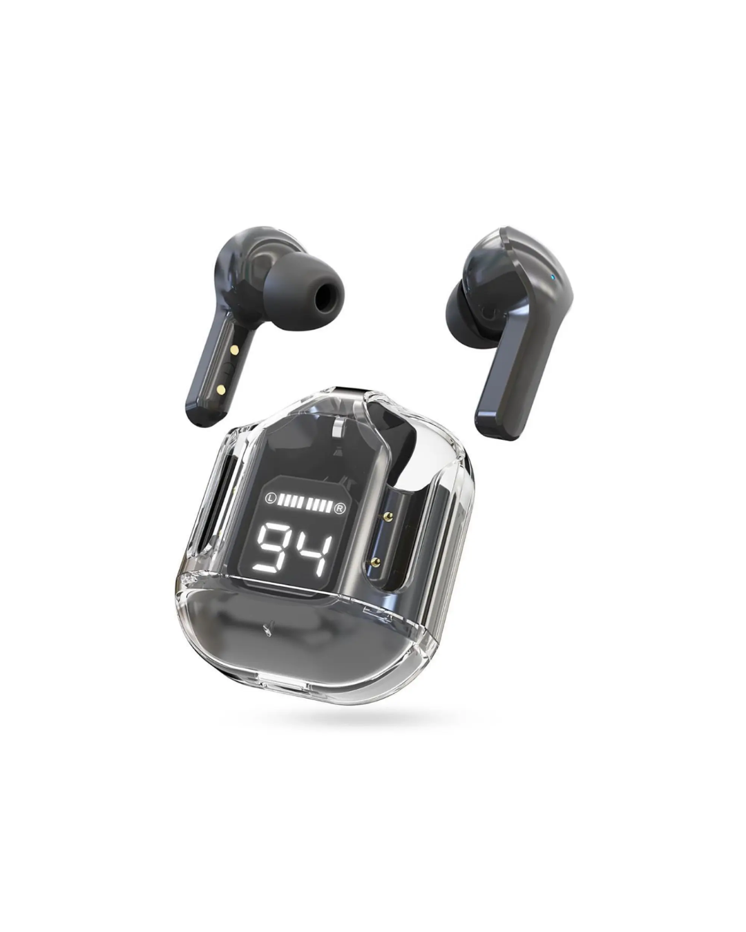 twinbuddz -  TWS In-Ear Airpods Wireless Earphone Stereo Bass 800mAh Battery Charger-15 Bluetooth Gaming  (Black, True Wireless)